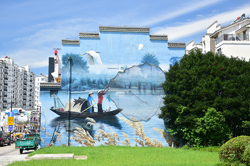 2020年8月2日拍攝的江蘇省張家港市永聯(lián)村。