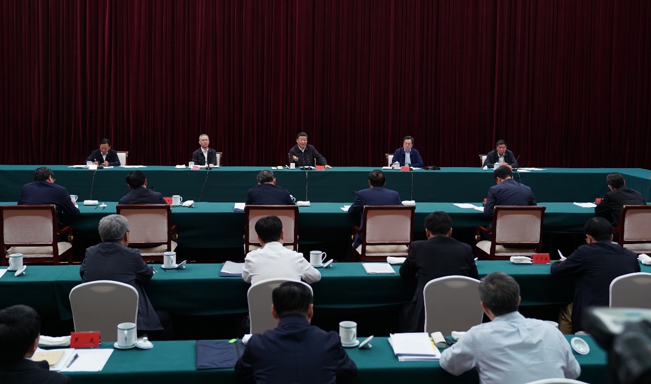 2019年5月20日至22日，中共中央總書記、國家主席、中央軍委主席習(xí)近平在江西考察，主持召開推動中部地區(qū)崛起工作座談會并發(fā)表重要講話。新華社記者 謝環(huán)馳 攝 
