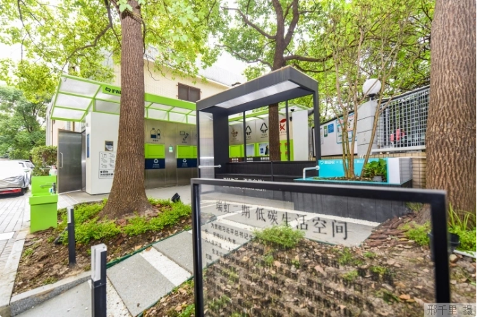 上海市瑞虹二期小區(qū)的低碳生活空間。本報記者 邢千里攝